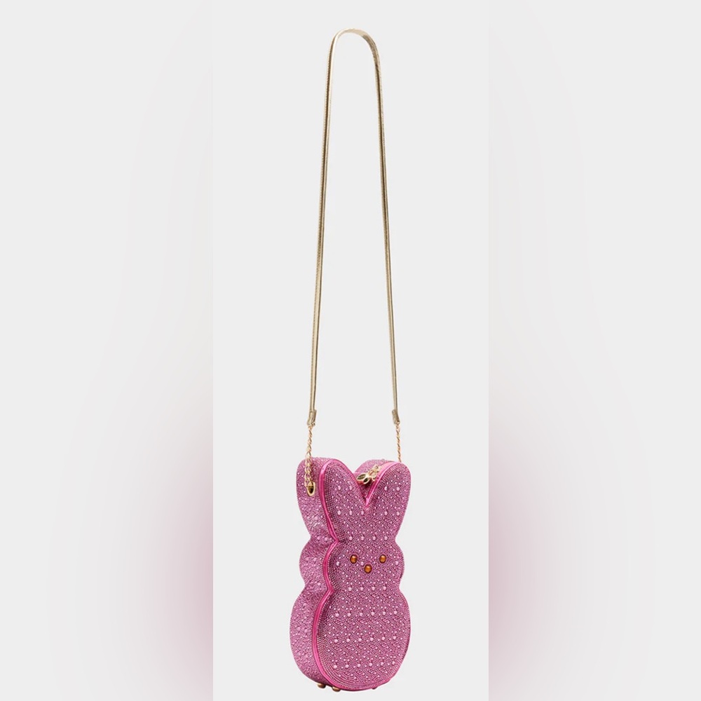 BETSEY JOHNSON PEEPS RHINESTONE BUNNY CROSSBODY BAG - NWT - Picture 8 of 9